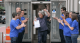 La mini versión de una Apple Store que cupo en un elevador